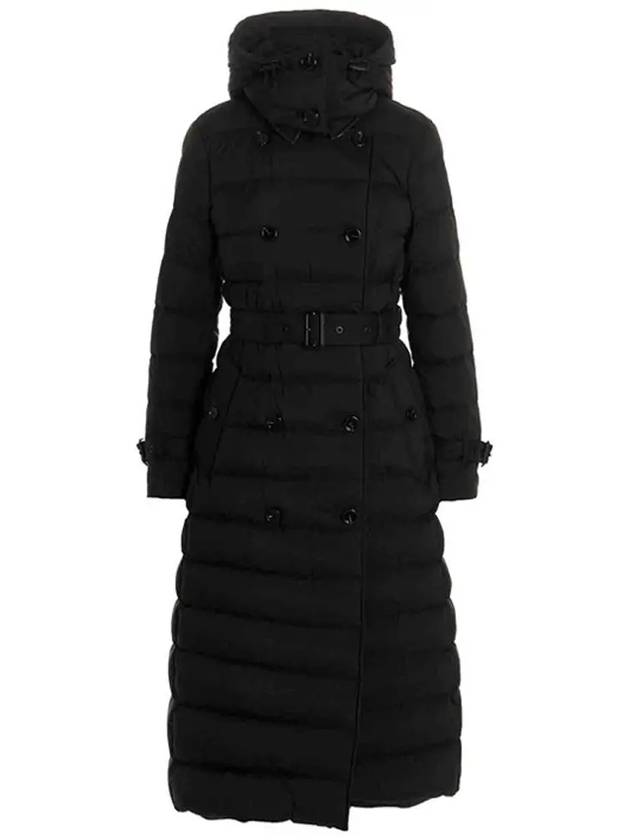 WoMen's Detachable Belted Long Padding Black - BURBERRY - BALAAN 3