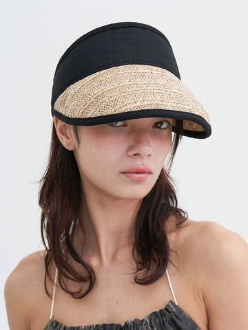 Straw Sun Visor - BROWN HAT - BALAAN 1