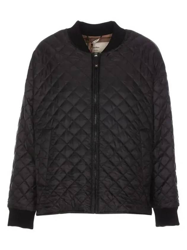 MAYA Quilted Padded Jacket Black 2394860334 009 - MAX MARA - BALAAN 1