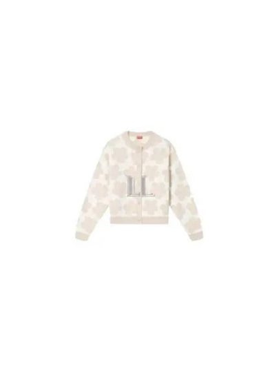 Hana Dot Embroidered Cardigan Off White - KENZO - BALAAN 2