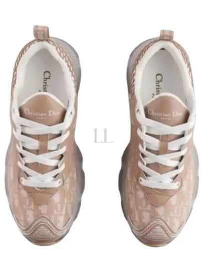 Vibe Oblique Transparent Rubber Low Top Sneaker Nude - DIOR - BALAAN 2