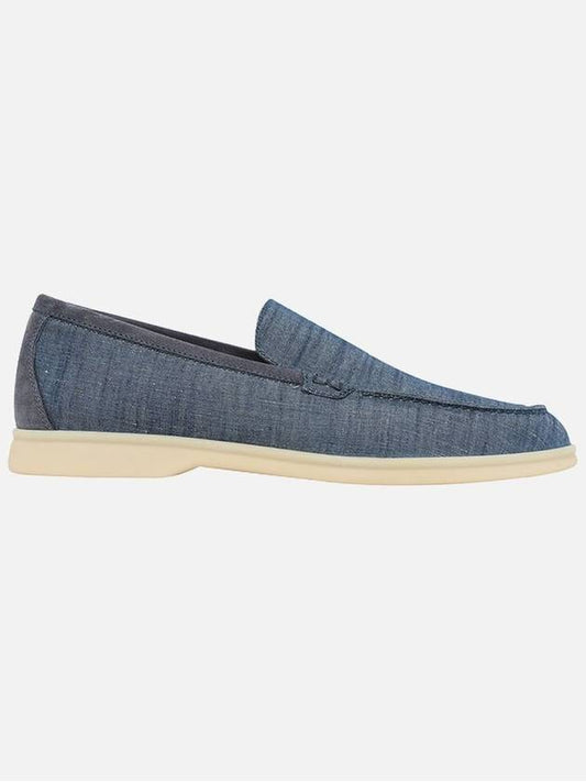 Summer Work Cotton Loafers Blue - LORO PIANA - BALAAN 1