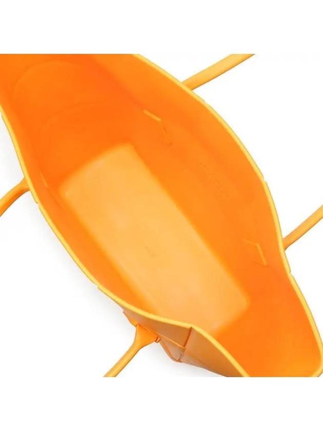 Rubber Maxi Arco Tote Bag Tangerine - BOTTEGA VENETA - BALAAN 6