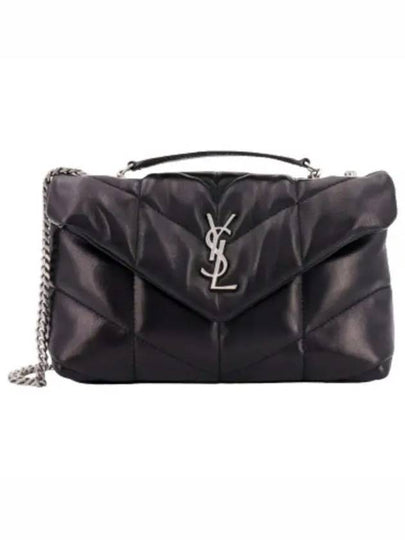 Toy Puffer Leather Shoulder Bag Black - SAINT LAURENT - BALAAN 2