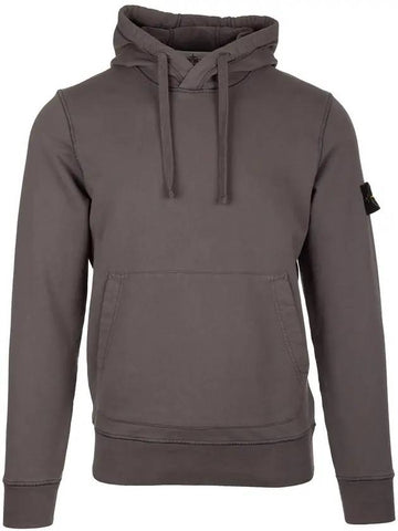 Wappen Patch Cotton Hoodie Charcoal - STONE ISLAND - BALAAN 1