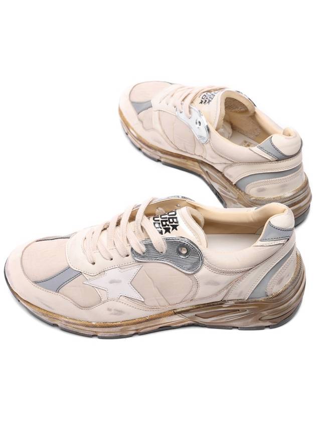 Dad Star Nappa Nylon Low Top Sneakers Beige - GOLDEN GOOSE - BALAAN 7