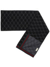 GG Two-Tone Wool Scarf Black - GUCCI - BALAAN 2