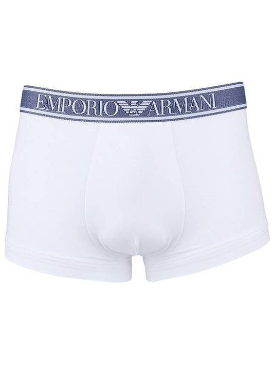 Men's Logo Boxer Briefs White - EMPORIO ARMANI - 1
