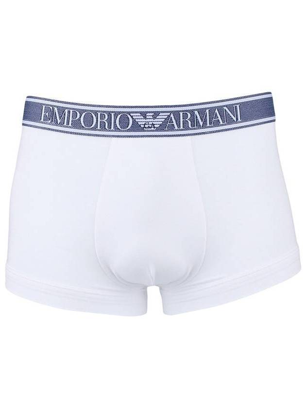 Men's Logo Boxer Briefs White - EMPORIO ARMANI - BALAAN 1