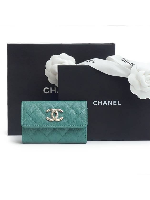 CC CRUSH Crush card wallet snap green full set - CHANEL - BALAAN 1