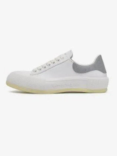 Grey Tab Low Top Sneakers White - ALEXANDER MCQUEEN - BALAAN 2