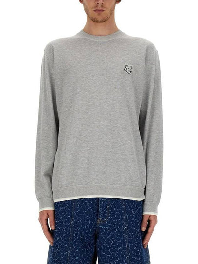 Sweater MM00801KT1103H150 GRAY MELANGE - MAISON KITSUNE - BALAAN 2