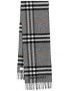 Check Pattern Scarf Grey - BURBERRY - BALAAN 1