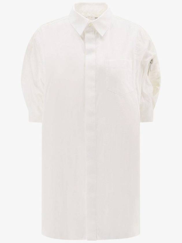 24 ss oversized shirt WITH balloon sleeve 2407097151 B0651016667 - SACAI - BALAAN 1