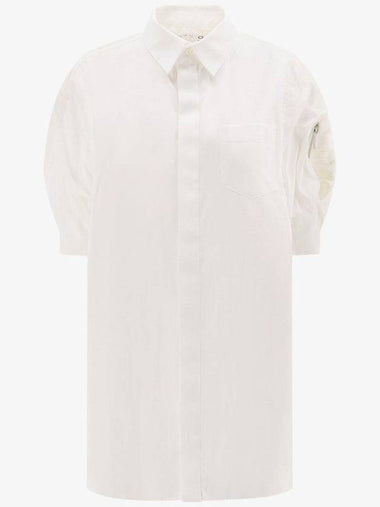 24 ss oversized shirt WITH balloon sleeve 2407097151 B0651016667 - SACAI - BALAAN 1