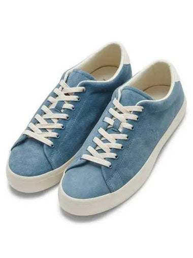 30 reward points longwood suede sneakers blue - POLO RALPH LAUREN - BALAAN 1