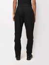 Waffen Stretch Tella Paracadute Cargo Straight Pants Black - STONE ISLAND - BALAAN.