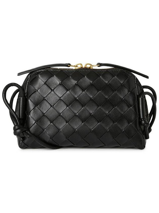 Intrecciato Concert Pouch Bag Black - BOTTEGA VENETA - BALAAN 2