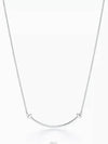 T Smile Pendant Necklace Silver - TIFFANY & CO. - BALAAN 4