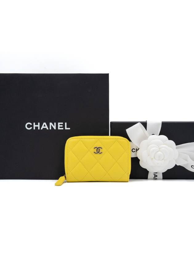 Women s Card Wallet Classic Zipper Yellow Gold Plated AP0216 - CHANEL - BALAAN 1