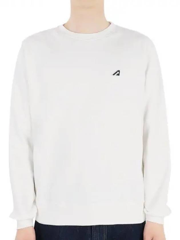 Iconic Logo Print Cotton Sweatshirt White - AUTRY - BALAAN 2