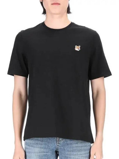 Fox Head Patch Classic Short Sleeve T-Shirt Black - MAISON KITSUNE - BALAAN 2