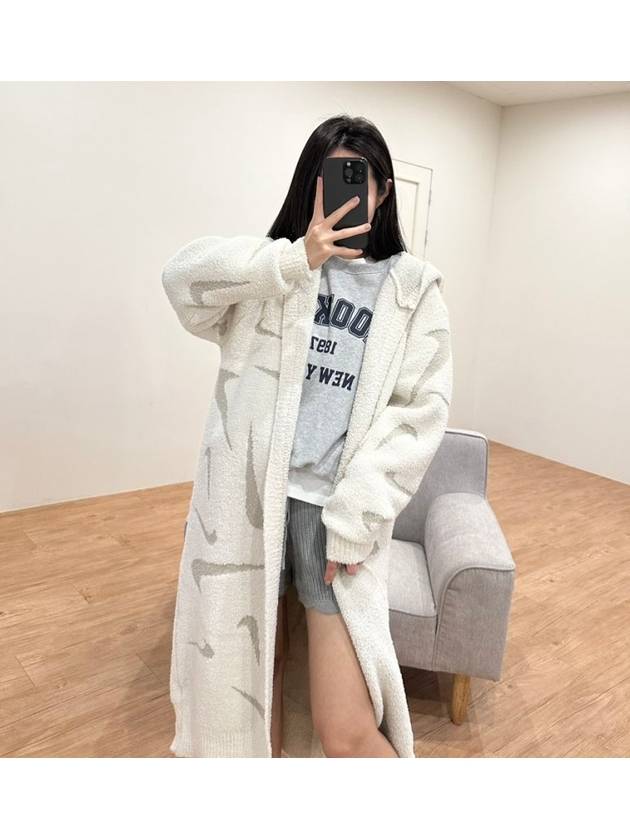 Hooded Long Cardigan FD4282 105 Cream WOMENS Euro Fit - NIKE - BALAAN 4