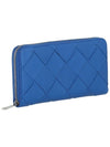 Intrecciato Blue Leather Wallet Wallet - BOTTEGA VENETA - BALAAN 2