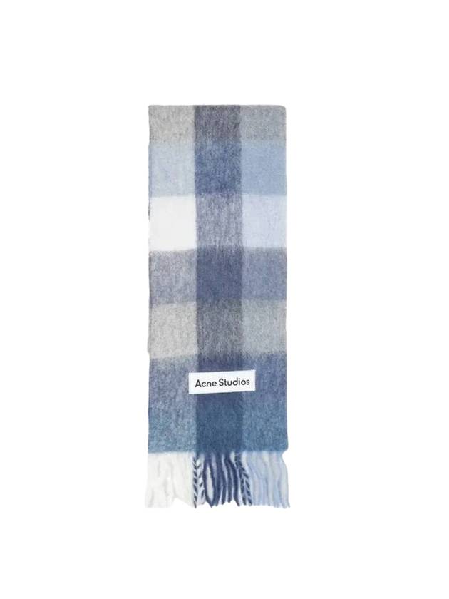 Muffler Scarf CA0084 DQF INDIGO GRAY LIGHT BLUE - ACNE STUDIOS - BALAAN 1