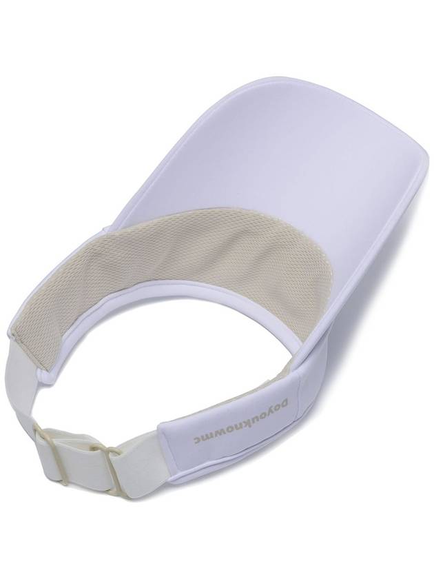 Golf Ice Cool Functional White Beige Back Banding Visor DO9222AC70-1 - DOYOUKNOWMC GOLF WEAR - BALAAN 5