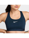 Sports Bra Swoosh Medium Support Top Navy - NIKE - BALAAN 4