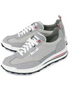 Men's Heavy Athletic Mesh Tech Runner Low Top Sneakers Grey - THOM BROWNE - BALAAN 4