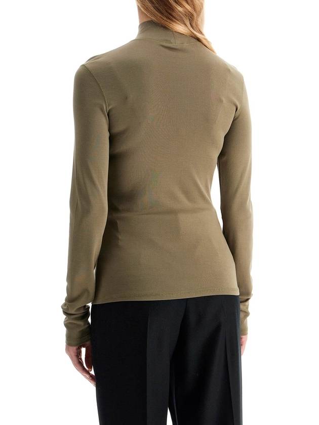 Rib Turtleneck Khaki - LEMAIRE - BALAAN 4