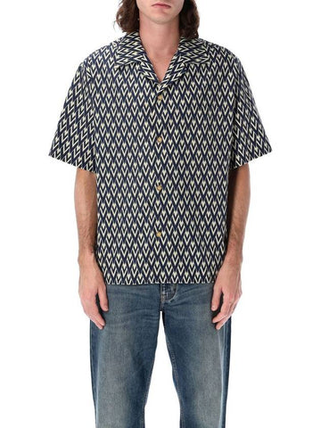 Valentino Garavani Toute La V Print Bowling Shirt - VALENTINO - BALAAN 1