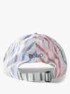 Logo Embroidered Striped Baseball Cap Hat - POLO RALPH LAUREN - BALAAN 3