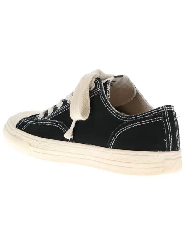 Hank Canvas Low Top Sneakers Black - MAISON MIHARA YASUHIRO - BALAAN 4