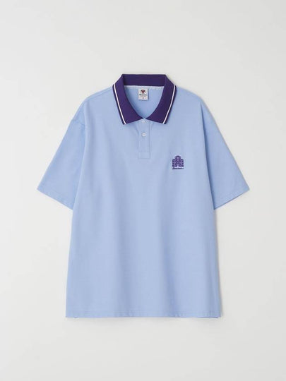 BVM Stamp Street Polo Shirt Blue - BOOVOOM - BALAAN 2