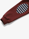 Saint James Bon Elbow Patches Bordeaux Marine Ecru - SAINT JAMES - BALAAN 5