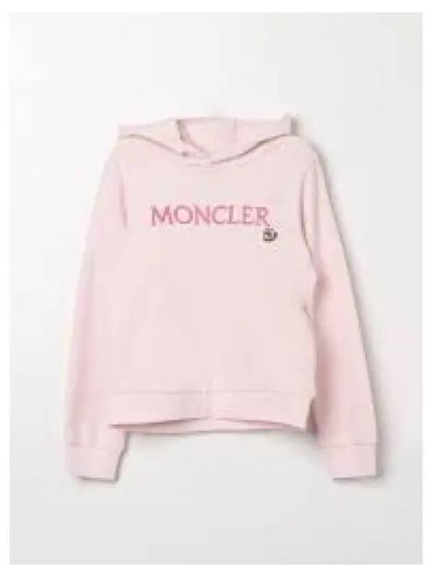 Logo hoodie pink 8G00026 89A1K 523 1231589 - MONCLER - BALAAN 1