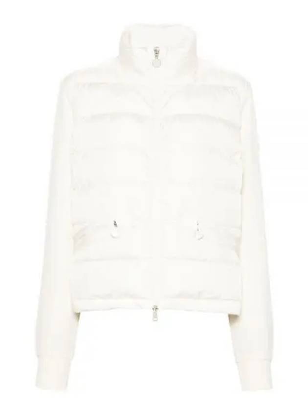 Women s FELPA logo mix padded jacket white 234478 - MONCLER - BALAAN 1