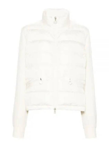 Women s FELPA logo mix padded jacket white 234478 - MONCLER - BALAAN 1