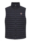 Le Logo Patch Lightweight Padded Vest Navy - COLMAR - BALAAN 1