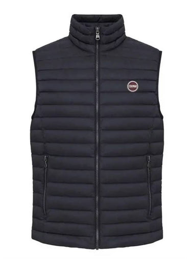 Le Logo Patch Lightweight Padded Vest Navy - COLMAR - BALAAN 1