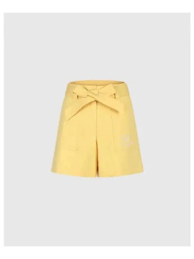 TRAVISMATHEW Women s Belted Short Pants Mustard - TRAVIS SCOTT - BALAAN 1