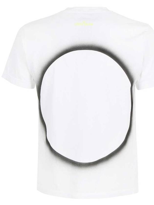 Men's Solar Eclipse Logo Short Sleeve T-Shirt White - STONE ISLAND - BALAAN 3