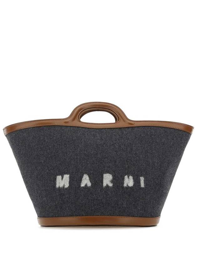 Tropicalia Small Tote Bag Grey - MARNI - BALAAN 2