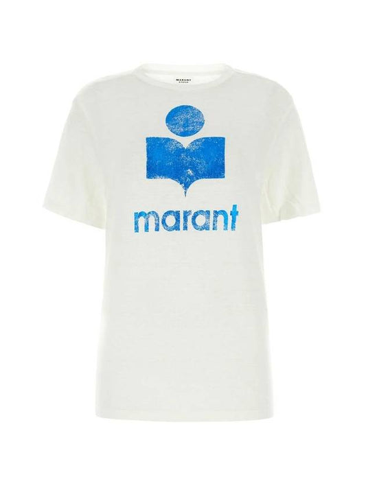 Zwell Logo Print Short Sleeve T-Shirt White - ISABEL MARANT ETOILE - BALAAN 1