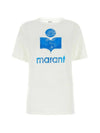 Zwell Logo Print Short Sleeve T-Shirt White - ISABEL MARANT ETOILE - BALAAN 1