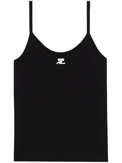 Logo Knit Sleeveless Black - COURREGES - BALAAN 2