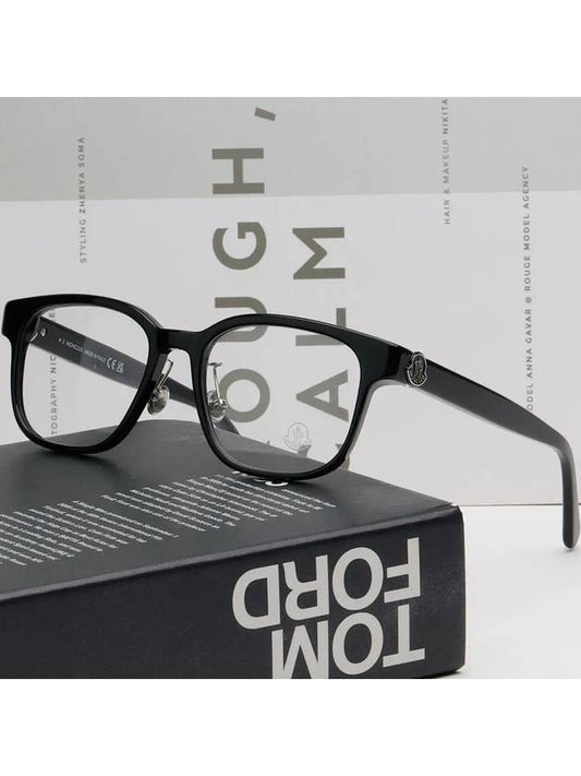 Glasses frame ML5200D 001 square horn rim Asian fit - MONCLER - BALAAN 2